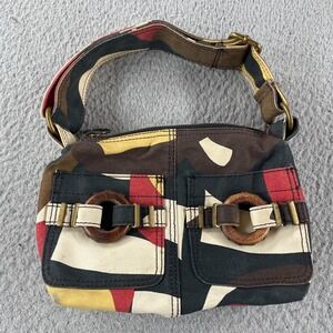 Vintage Gap Camouflage Face Bag Early 2000s Top Handle Carry Purse Bag Cute RARE